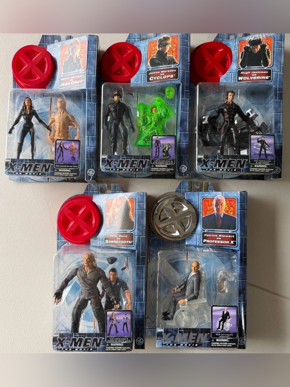 Vintage 2000 Toy Biz X-Men The Movie Action Figure Lot
Wolverine Professor X